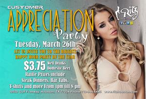 Tuesday, Mar 26, 2024 Customer Appreciation Party