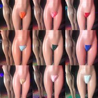Shine String Thong Various Colors Silver string legal thong with zig zag stitching for exotic dancers strippers