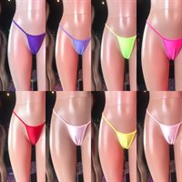Thong with O Ring Back Various Colors Legal stripper thong exotic dancer thong with O Ring Back